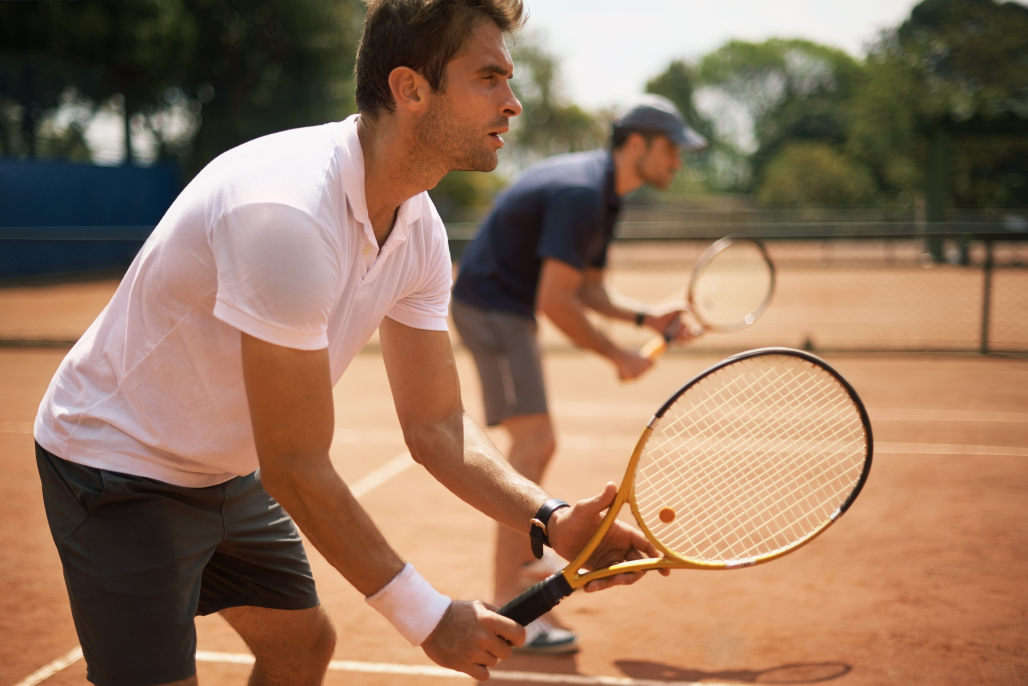 Joueurs de tennis double